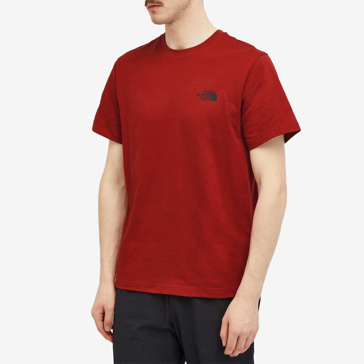 The North Face Men's Simple Dome T-Shirt in Iron Red