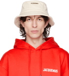 Jacquemus Off-White Le Raphia 'Le Bob Gadjo' Hat