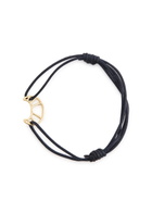 Aliita Croissant Cord Bracelet - Dark Blue - One Size