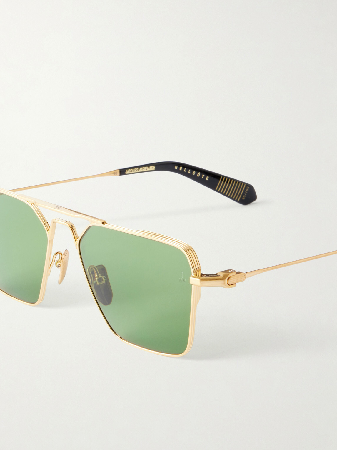 Jacques Marie Mage - Nick Fouquet Nellcôte Square Frame Metal Sunglasses