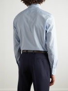 Zegna - Checked Cotton Shirt - Blue