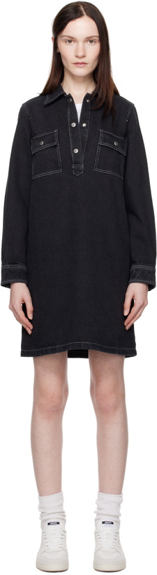 Photo: A.P.C. Black Mia Denim Minidress