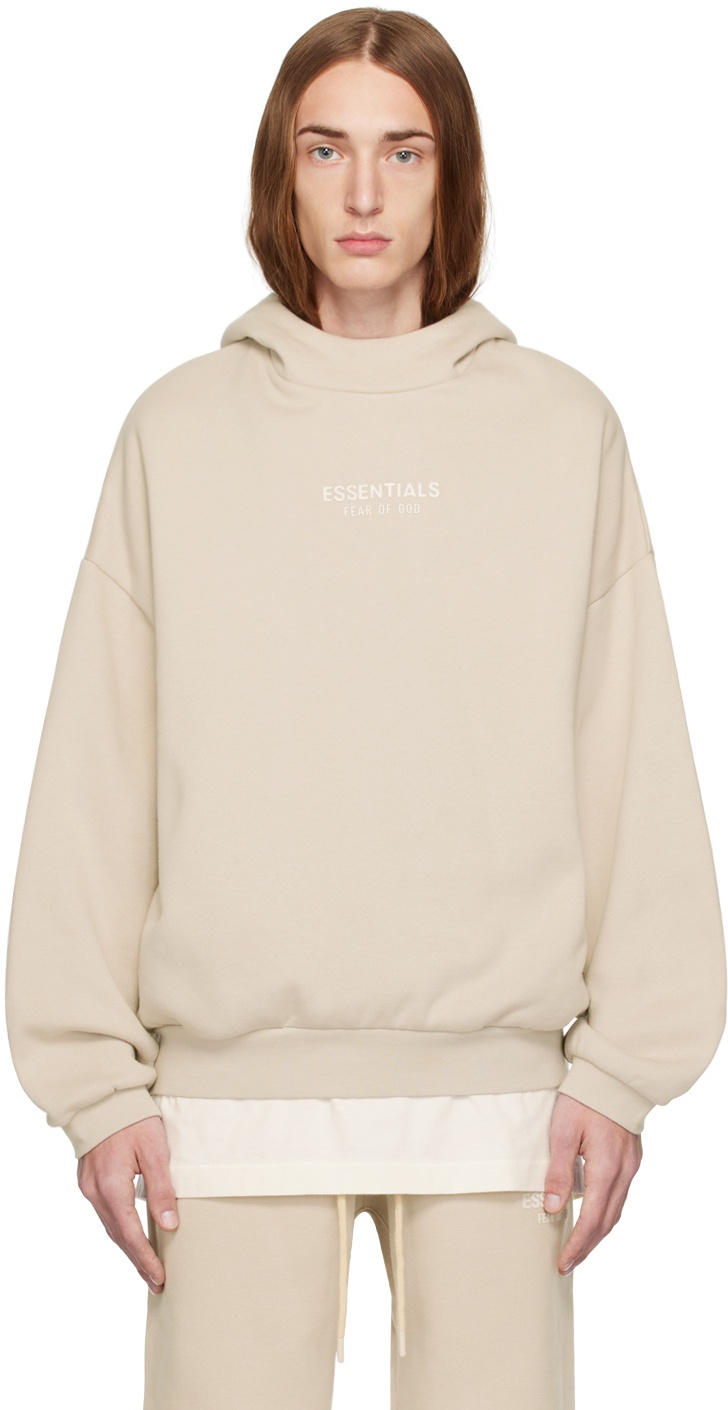 Fear of God ESSENTIALS Taupe Bonded Hoodie Fear Of God Essentials