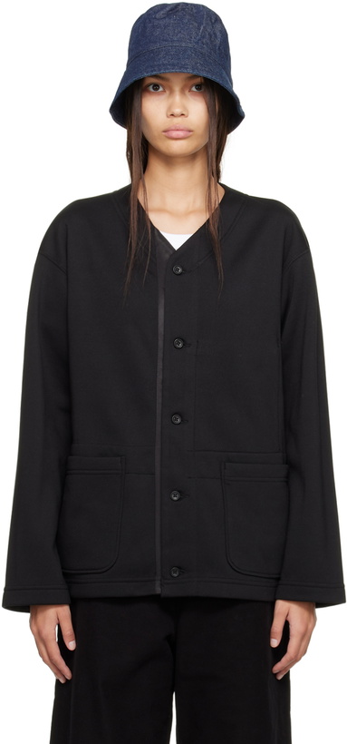 Photo: Engineered Garments Black Button-Up Cardigan