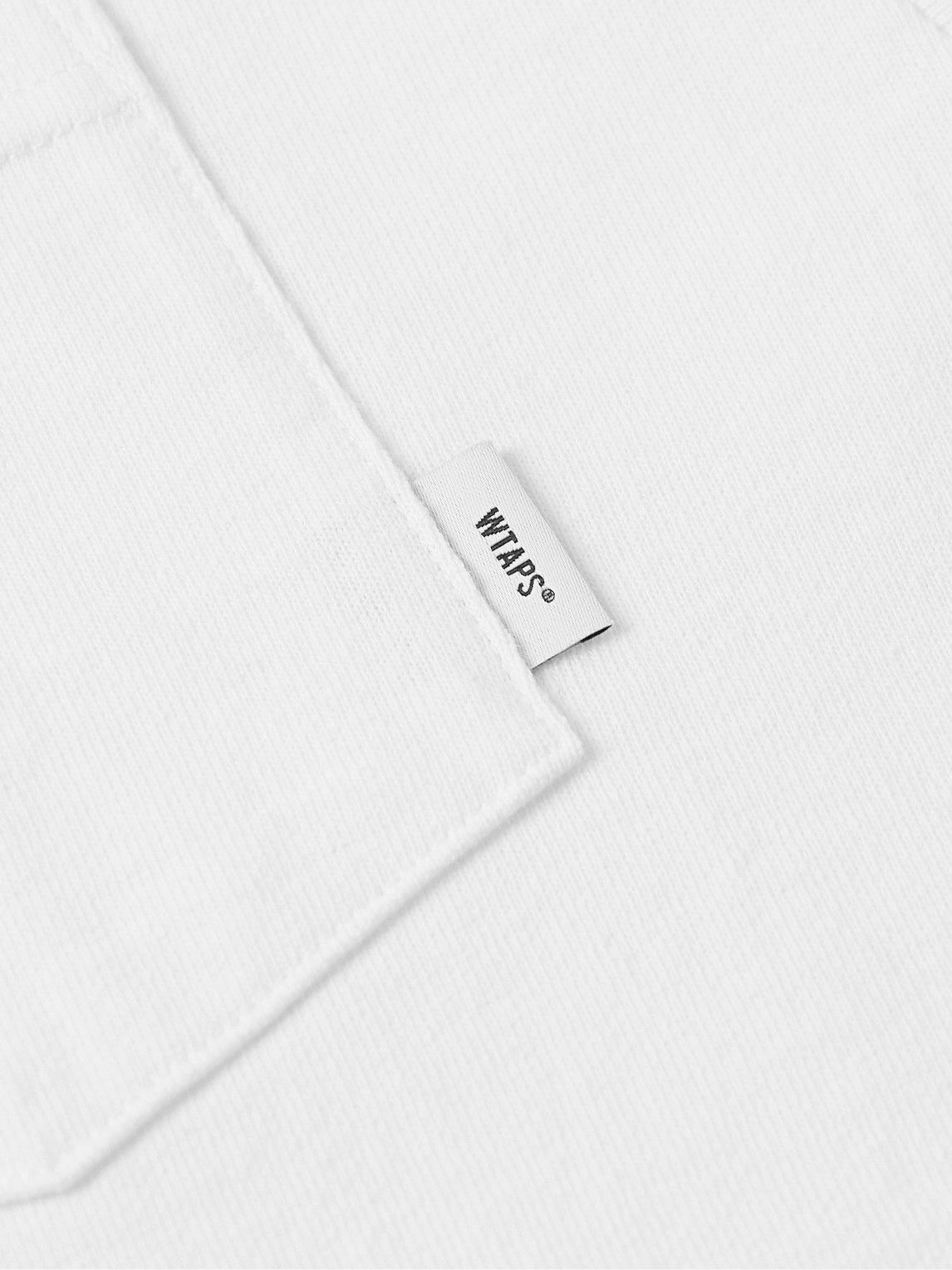WTAPS - Logo-Appliquéd Cotton-Jersey T-Shirt - White WTAPS