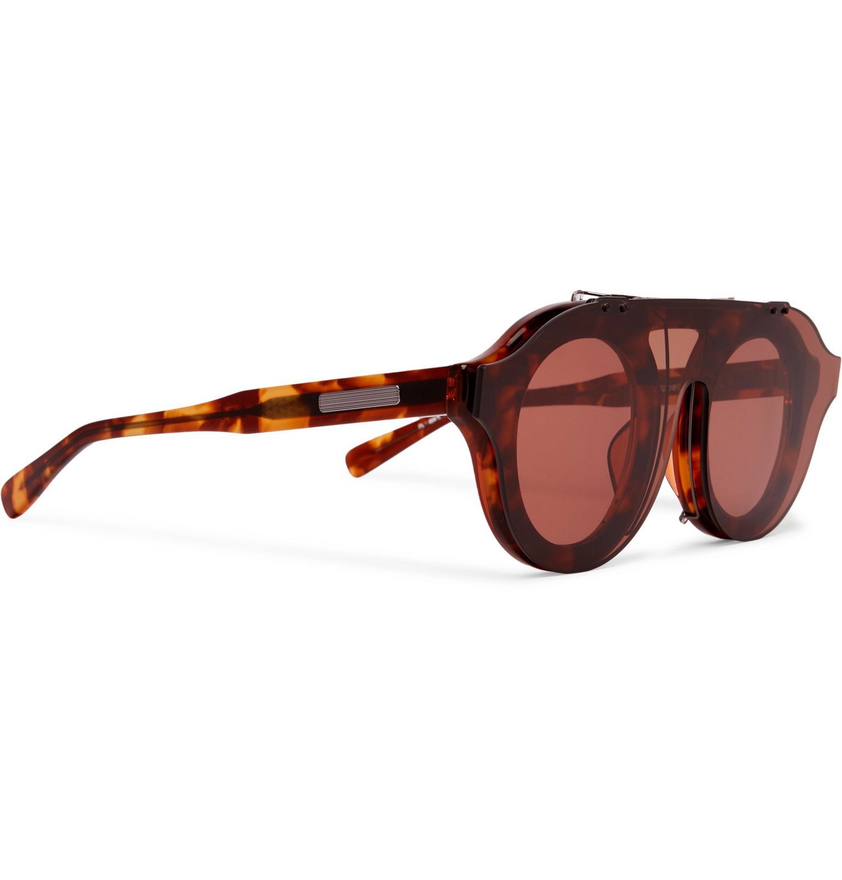 Native Sons - Sacai Oppenheim Round-Frame Tortoiseshell Acetate