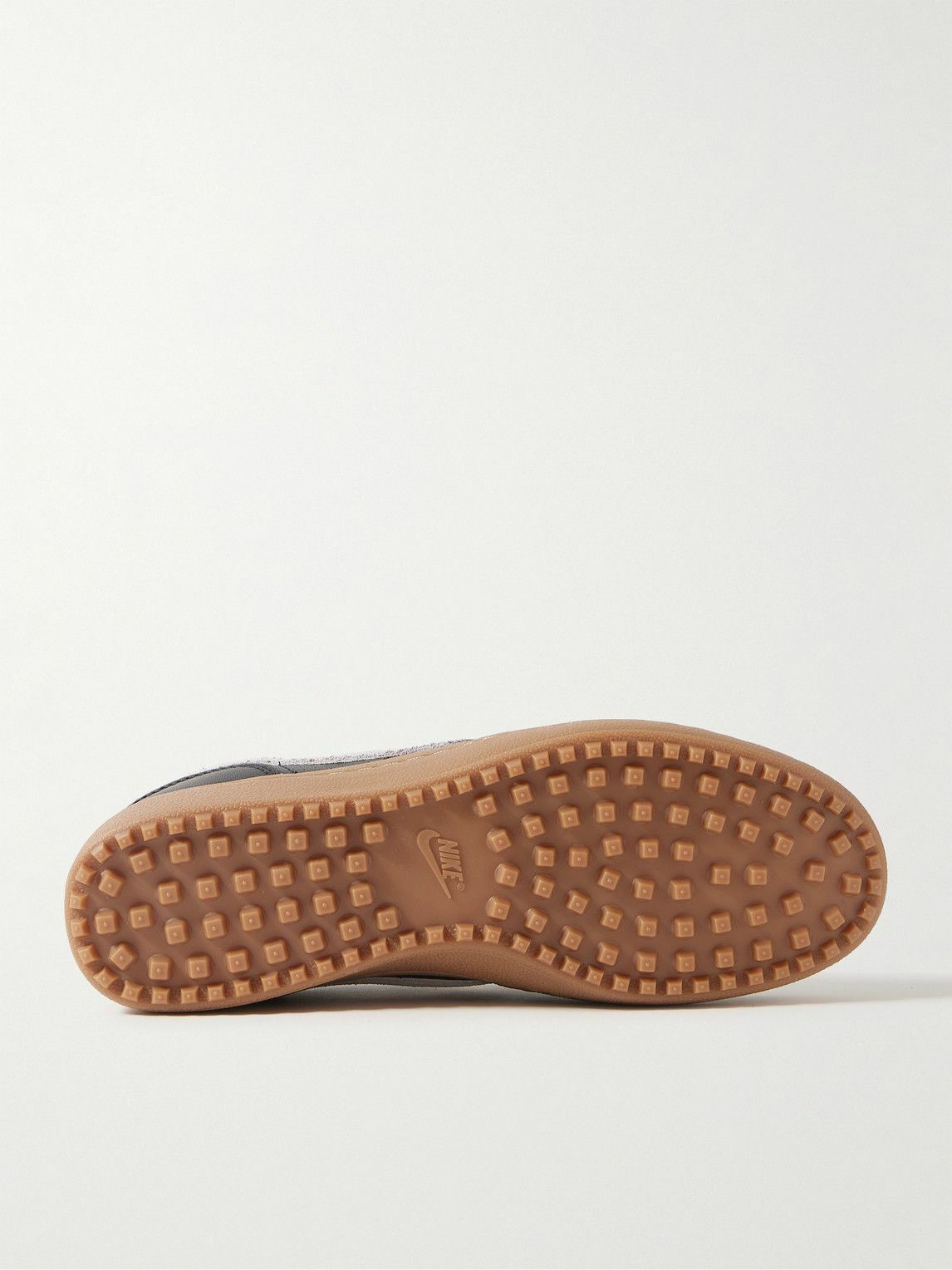 Nike - Field General 82 SP Suede-Trimmed Perforated-Leather Sneakers - Black