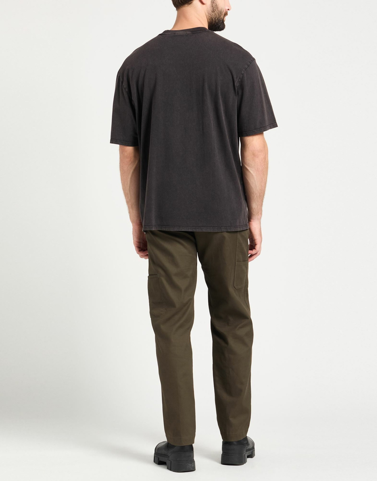 Guess Mens T-shirt Dark in Brown