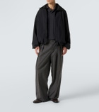 Calvin Klein Collection Baxter checked pleated cotton straight pants