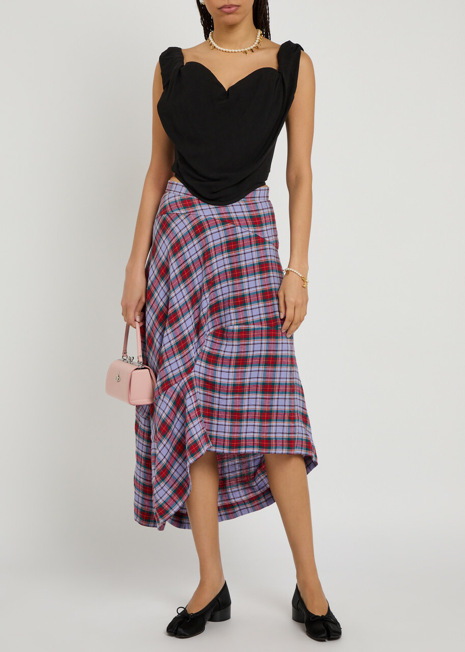 Vivienne Westwood Sunday Draped Woven Corset top Black