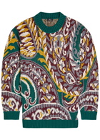 Etro Patterned Wool-blend Jumper Multi Print