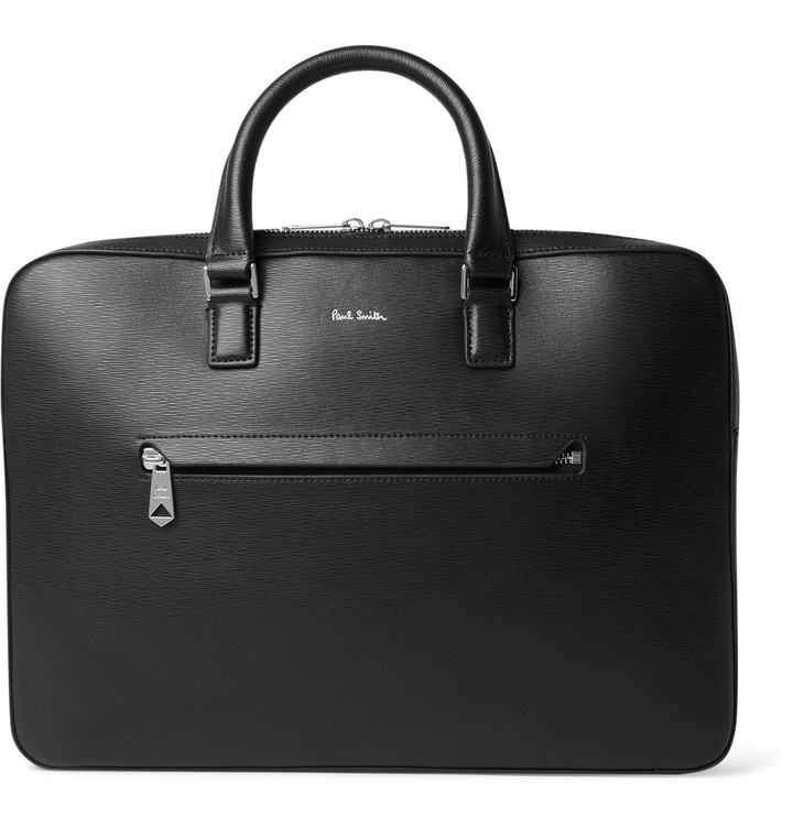 Photo: Paul Smith - Textured-Leather Briefcase - Black