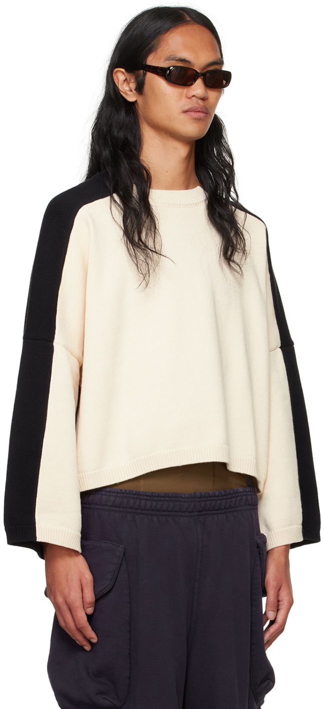 SPENCER BADU Black Split Sweater