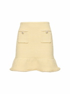 SELF-PORTRAIT - Textured Knit Mini Skirt