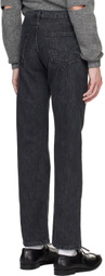 Stefan Cooke Gray Embossed Jeans