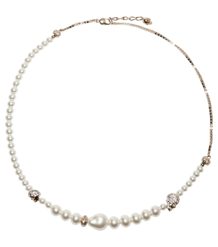 Photo: McQueen Faux pearl necklace