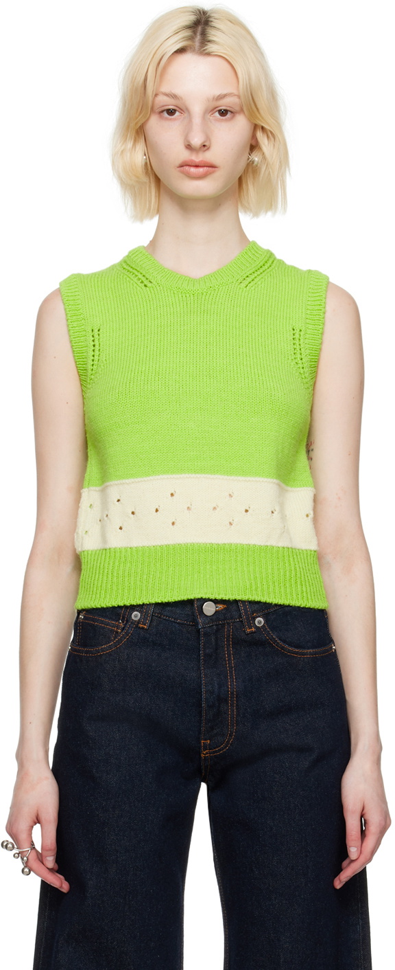 Molly Goddard Green Romy Vest