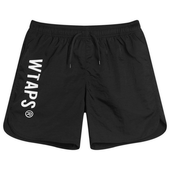 Photo: WTAPS Men's Nylon Logo Shorts in Black