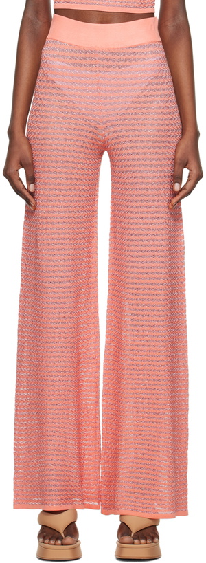 Photo: REMAIN Birger Christensen Orange Striped Lounge Pants