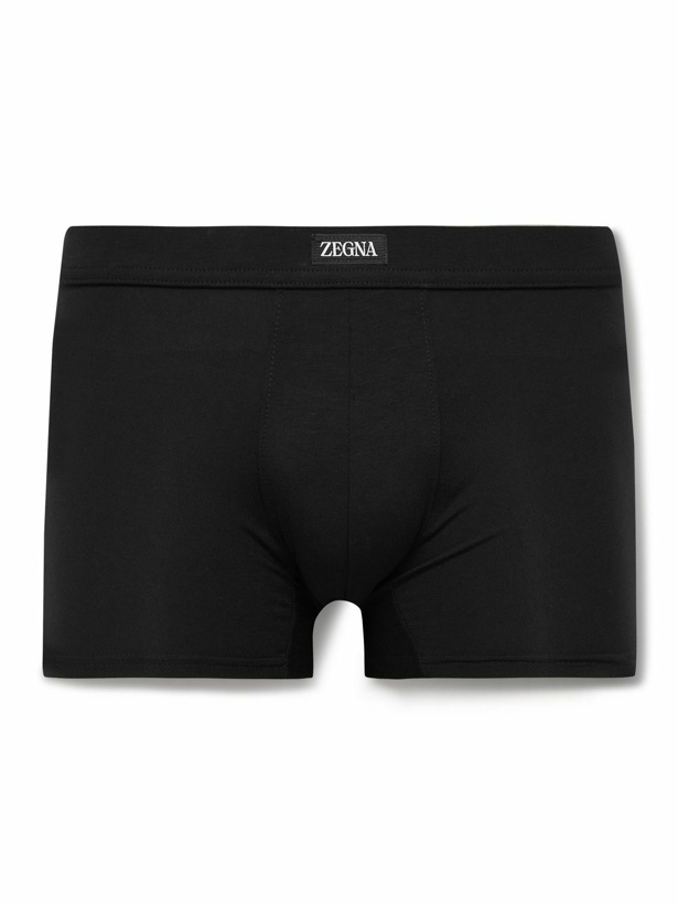 Photo: Zegna - Stretch-Modal Boxer Briefs - Black