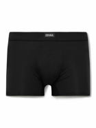 Zegna - Stretch-Modal Boxer Briefs - Black