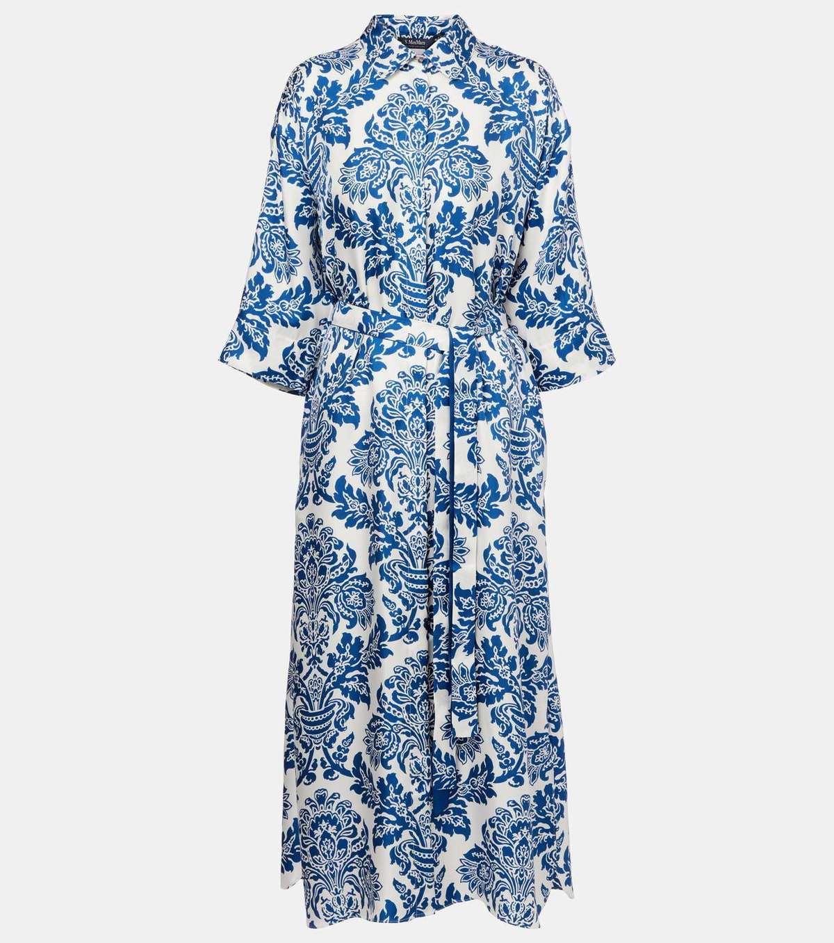'S Max Mara Camelia printed silk midi dress