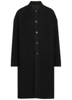 Rick Owens Brad Wool Coat Black