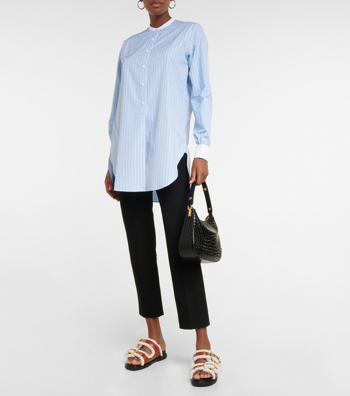 靴 MARNI Fussbet shearling sandals Marni - Fussbett shearling-trimmed leather sandals Marni