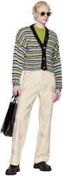 GANNI Multicolor Striped Cardigan