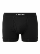 TOM FORD - Stretch-Cotton and Modal-Blend Boxer Briefs - Black