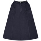 Gramicci Women's Voyager Midi Skirt in Double Navy
