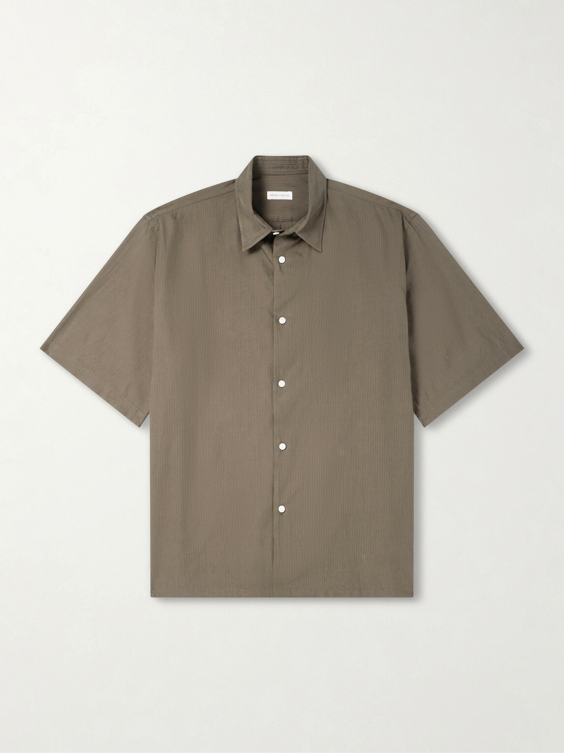 Kaptain Sunshine - Cotton and Silk-Blend Shirt - Brown