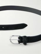 MORJAS - 2.5cm Pony Hair Belt - Black