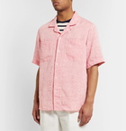 Albam - Camp-Collar Linen Shirt - Pink