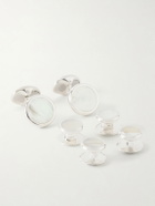 Deakin & Francis - Mother-of-Pearl and Sterling Silver Cufflinks