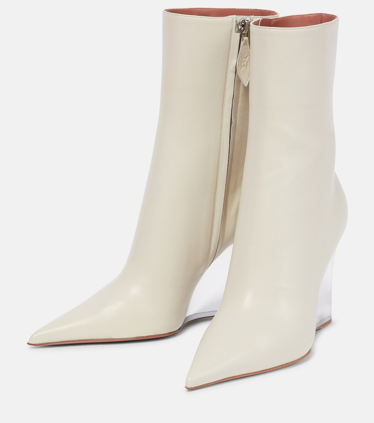 amina muaddi wedge boots