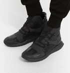 Y-3 - Kozoko Rubber-Trimmed Mesh High-Top Sneakers - Men - Black