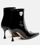 Mach & Mach - Embellished patent leather ankle boots