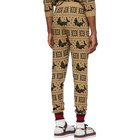 Gucci Brown All Over Jacquard Lounge Pants