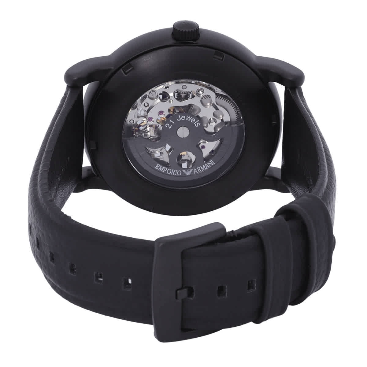 Armani Luigi Automatic Black Dial Mens Watch AR60032