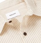 Nanushka - Adam Striped Cotton-Blend Shirt - Neutrals