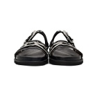 Toga Virilis Black Multi Strap Sandals