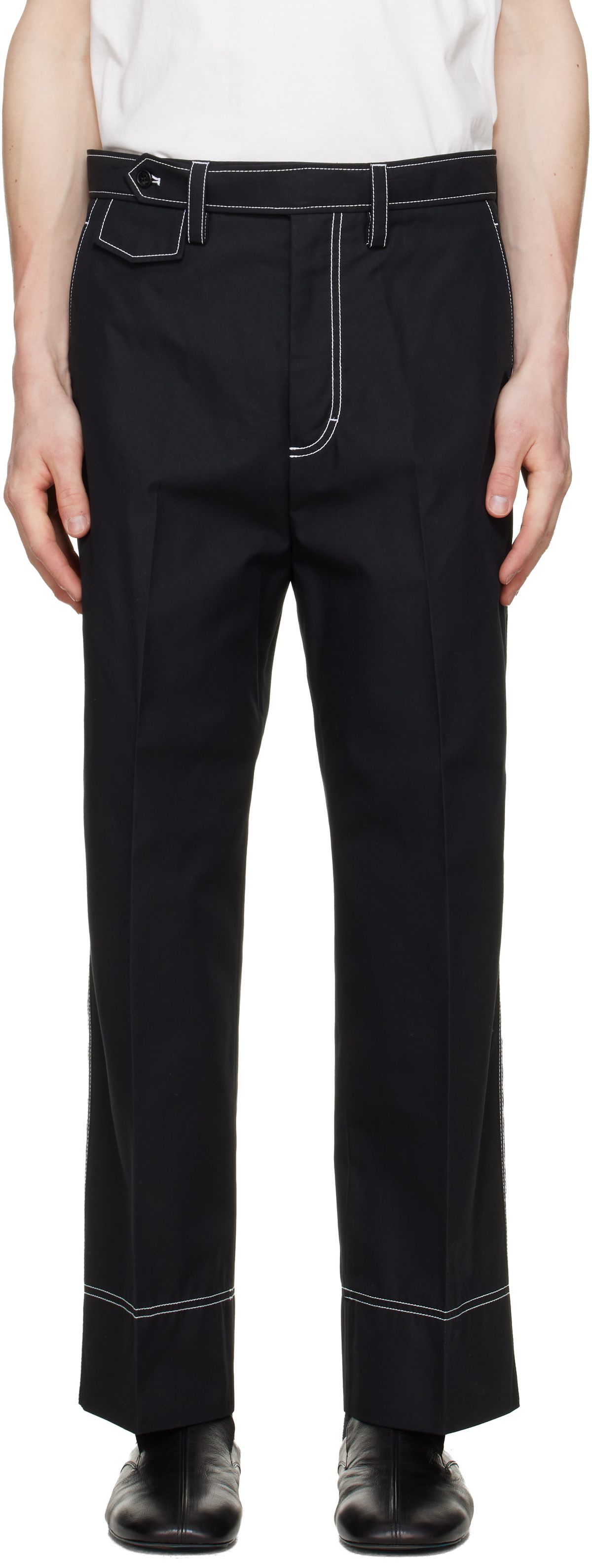 Lanvin Black Workwear Trousers