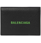 BALENCIAGA - Logo-Print Full-Grain Leather Billfold Wallet - Black