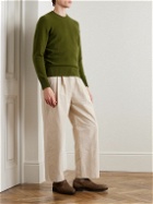 De Petrillo - Slim-Fit Wool and Cashmere-Blend Sweater - Green