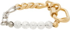 IN GOLD WE TRUST PARIS SSENSE Exclusive Bold & Thin Figaro Chain Bracelet