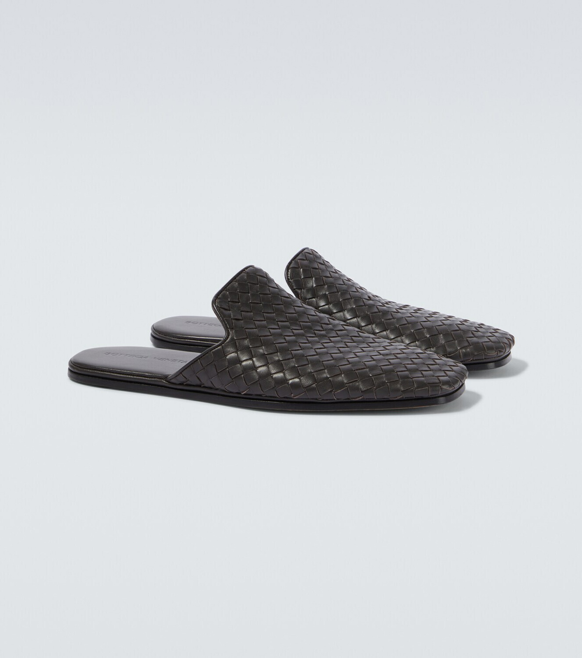 Bottega Veneta Palazzo Intrecciato leather mules