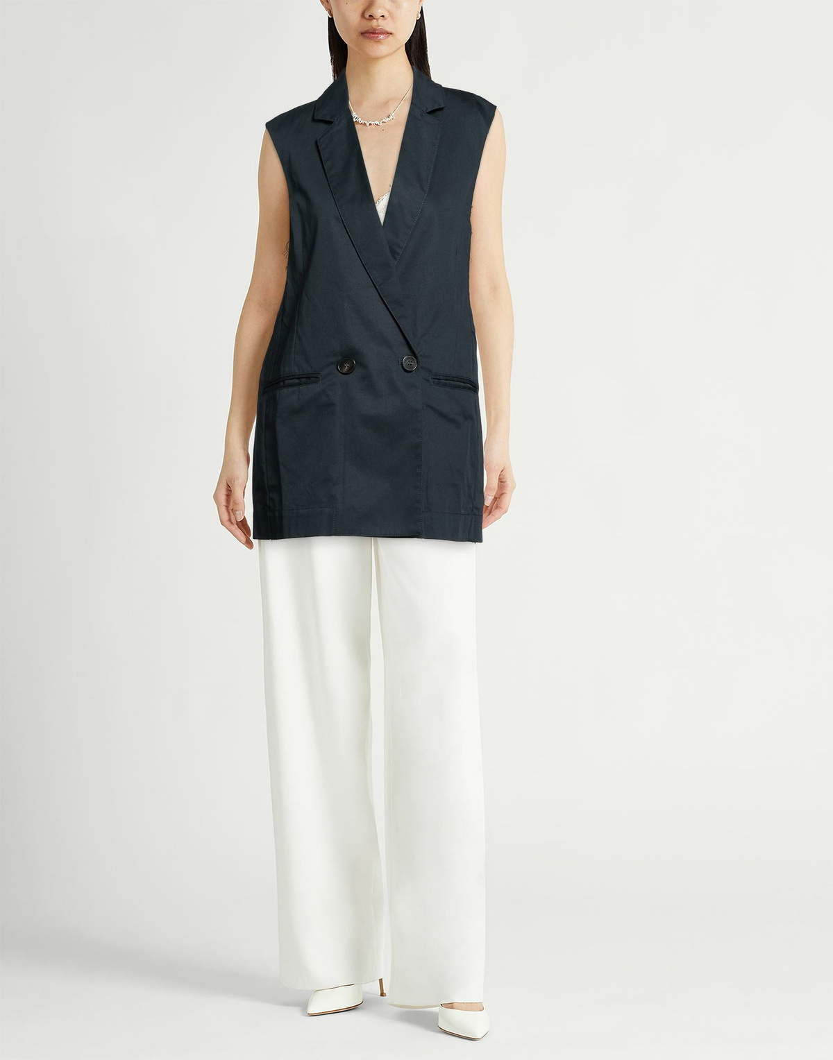 Roberto Collina Womens Blazer in Navy