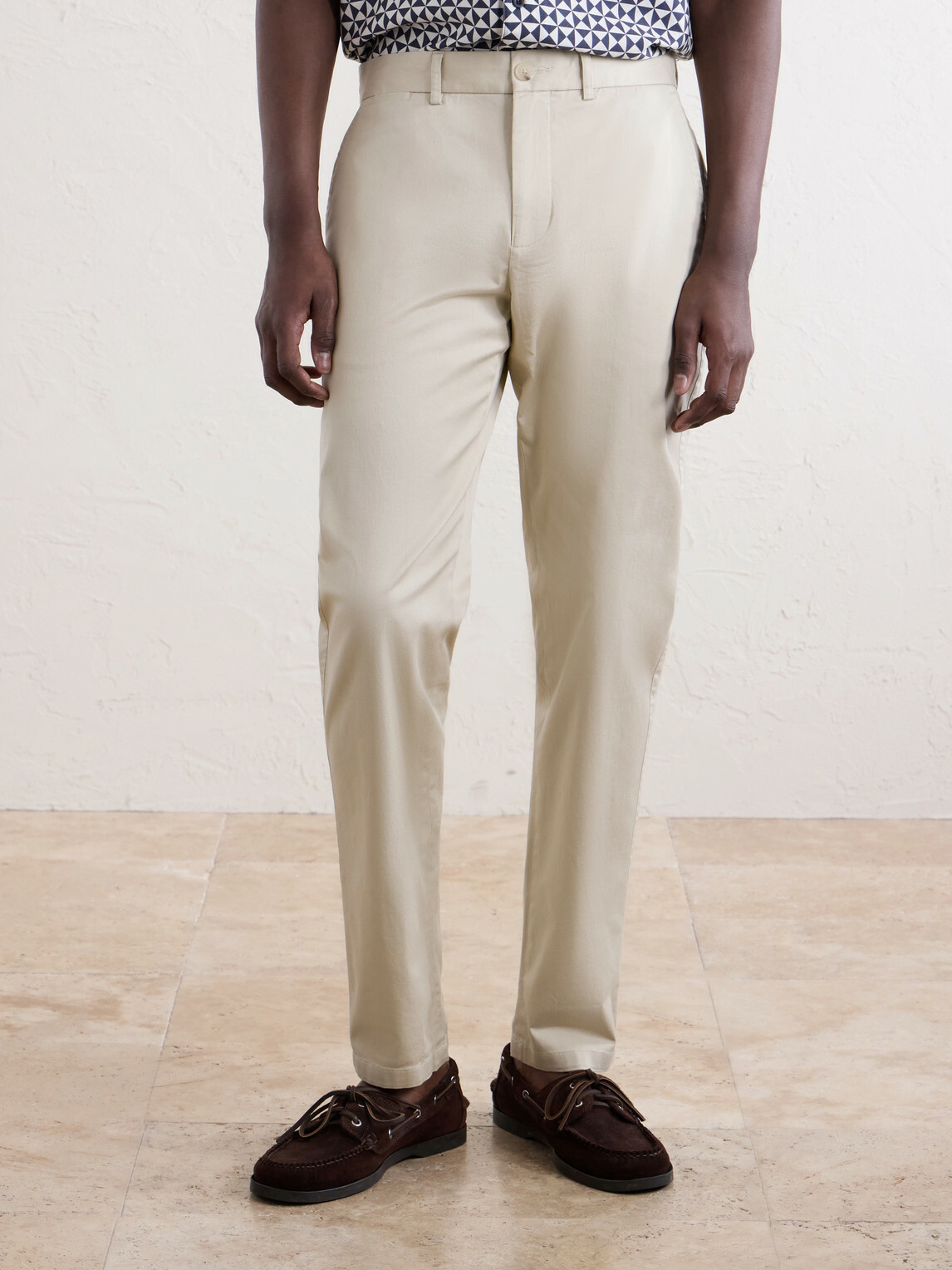 Onia - Straight-Leg Cotton-Blend Trousers - Neutrals
