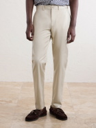 Onia - Straight-Leg Cotton-Blend Trousers - Neutrals